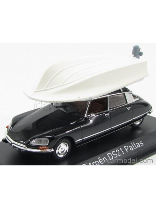 Norev - Citroen Ds23 Pallas 1972 - With Boat On Roof Black