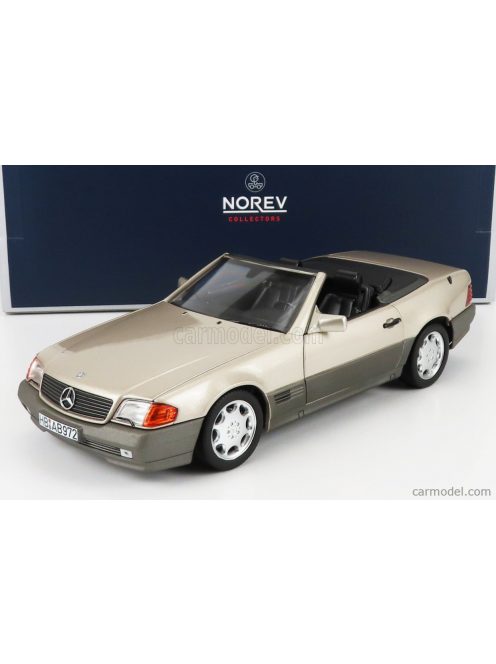 Norev - Mercedes Benz Sl-Class Sl500 Cabriolet 1989 Smoke Silver Met