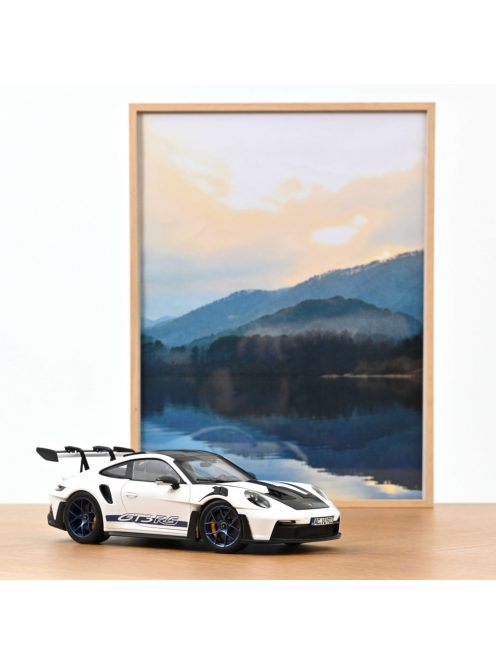 NOREV - 1:18 Porsche 911 GT3 RS with Weissach Pack 2022 White/Indigoblue - NOREV