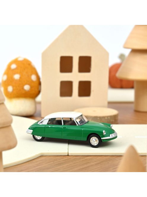 NOREV - 1:64 Citroen DS 19 1958 Green/White roof (1:58) - NOREV