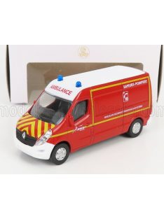   NOREV - RENAULT MASTER VAN AMBULANCE SAPEURS POMPIERS SECOURS 2014 RED