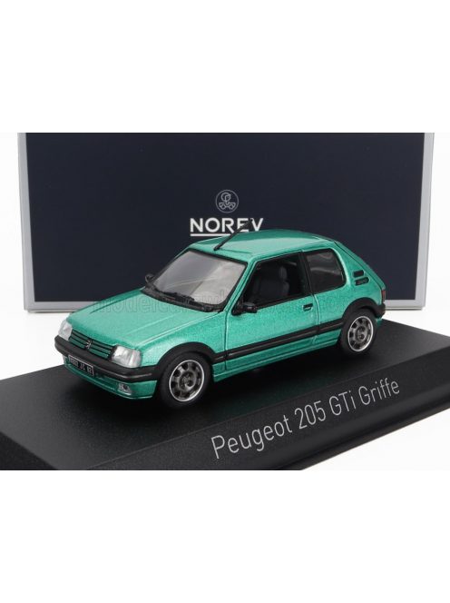 NOREV - PEUGEOT 205 1.9 GTi GRIFFE 1990 GREEN MET