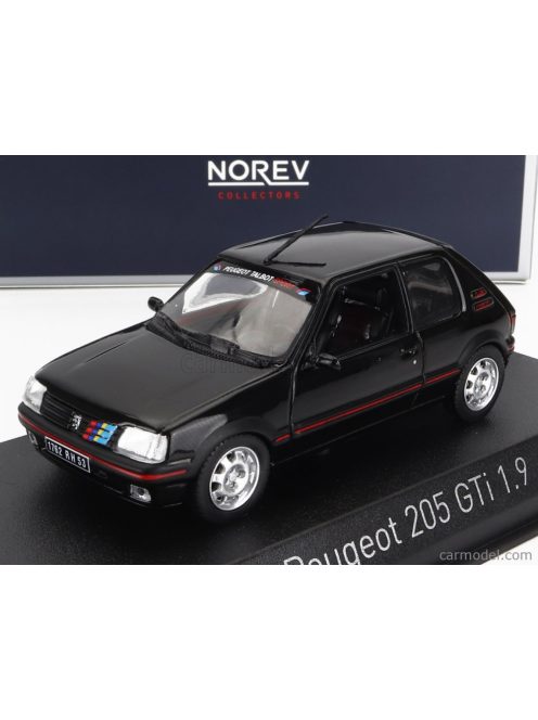 Norev - Peugeot 205 1.9 Gti 1992 - With Pts Decals Black