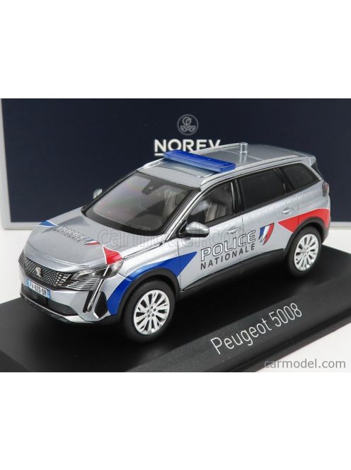 Norev - Peugeot 5008 Gt Police Nationale 2021 Silver