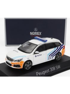   NOREV - PEUGEOT 308 SW STATION WAGON BELGIAN POLICE 2018 WHITE