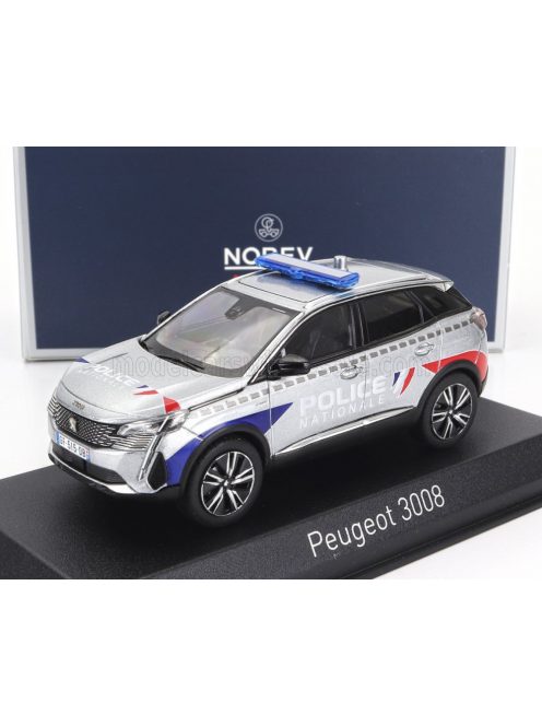 NOREV - PEUGEOT 3008 POLICE NATIONALE 2023 SILVER