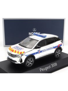   NOREV - PEUGEOT 3008 POLICE MUNICIPALE 2023 WHITE BLUE RED YELLOW