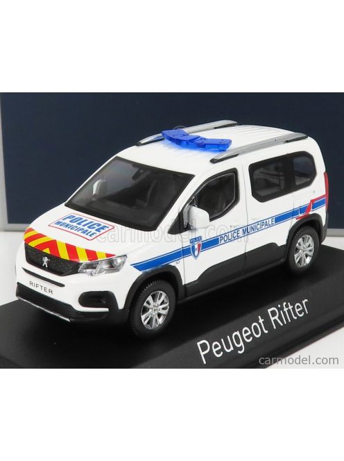 Norev - Peugeot Rifter Police Municipale 2019 White Blue Red Yellow