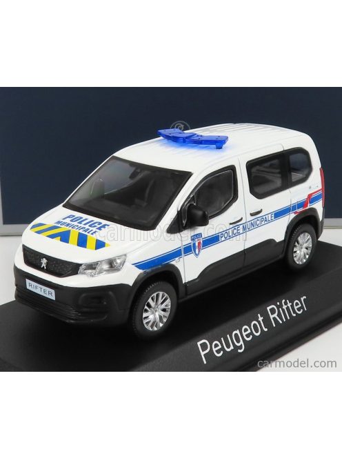 Norev - Peugeot Rifter Police Municipale 2019 White Blue Yellow