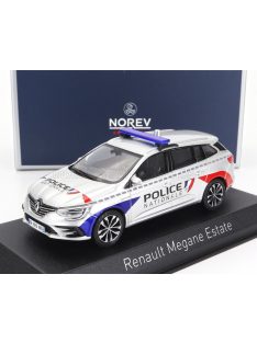   NOREV - RENAULT MEGANE SPORT TOURER SW STATION WAGON POLICE NATIONALE 2022 SILVER RED