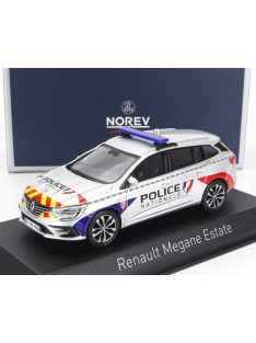   NOREV - RENAULT MEGANE SPORT TOURER SW STATION WAGON CRS POLICE NATIONALE 2022 SILVER RED