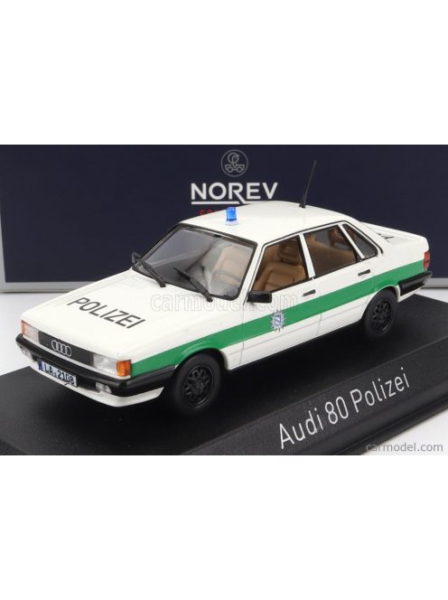 Norev - Audi 80 Polizei 1979 White Green