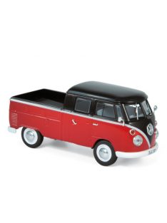 Norev - 1:43 Volkswagen T1 Double Cabin 1961 - Red & Black