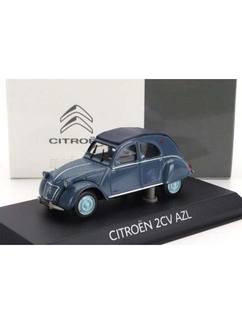 NOREV - CITROEN 2CV AZL CABRIOLET CLOSED 1960 BLUE