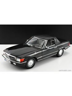   Norev - Mercedes Benz Sl-Class 300Sl Cabriolet (R107) Soft-Top 1986 Black Met