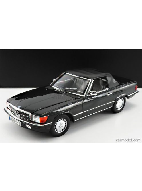 Norev - Mercedes Benz Sl-Class 300Sl Cabriolet (R107) Soft-Top 1986 Black Met