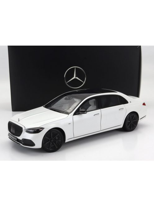 NOREV - MERCEDES BENZ S-CLASS S680 MAYBACH (X223) 4-MATIC NIGHT SERIES 2019 OPALITH WHITE MAGNO BLACK