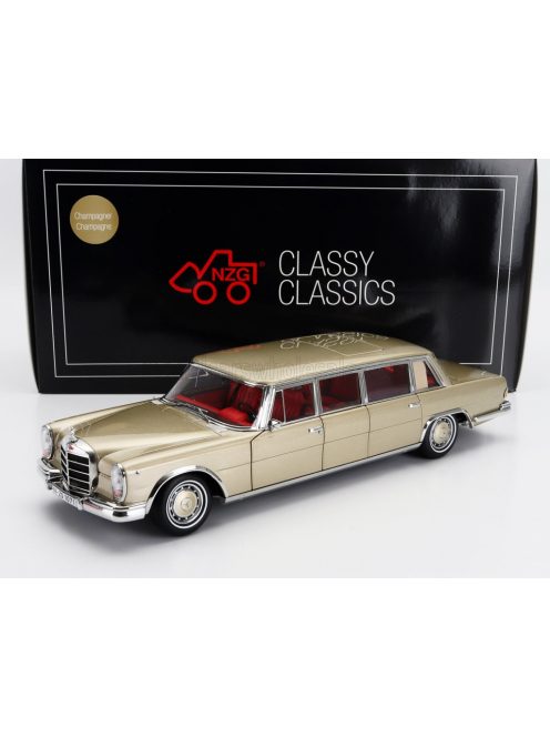 NZG - MERCEDES BENZ S-CLASS 600 LWB PULLMAN (W100) 1969 CHAMPAGNE