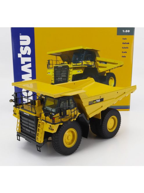 NZG - KOMATSU HD785-7 CASSONE RIBALTABILE CAVA MINERARIA - MINING TRUCK 2013 YELLOW GREY