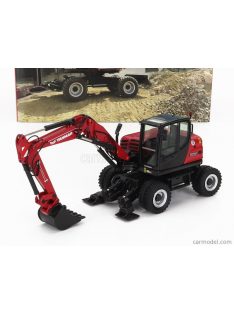   Nzg - Yanmar B110W Escavatore Gommato - Tractor Excavator Red Black