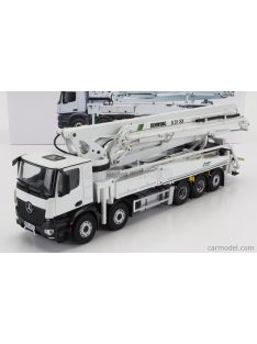   Nzg - Mercedes Benz Arocs 4753 Truck 5-Assi 2014 - Autopompa Per Calcestruzzo Schwing S 51 Sx - Cement Pump White Black