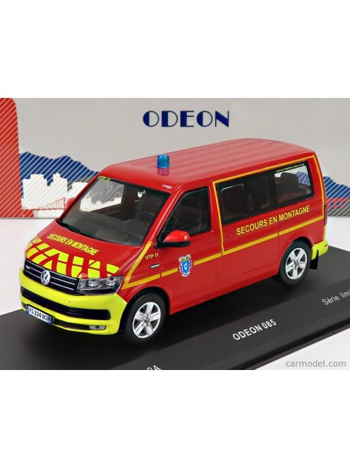 Odeon - Volkswagen T6 Minibus Sapeurs Pompiers Sdis 2A Secours En Montagne 2015 Red Yellow