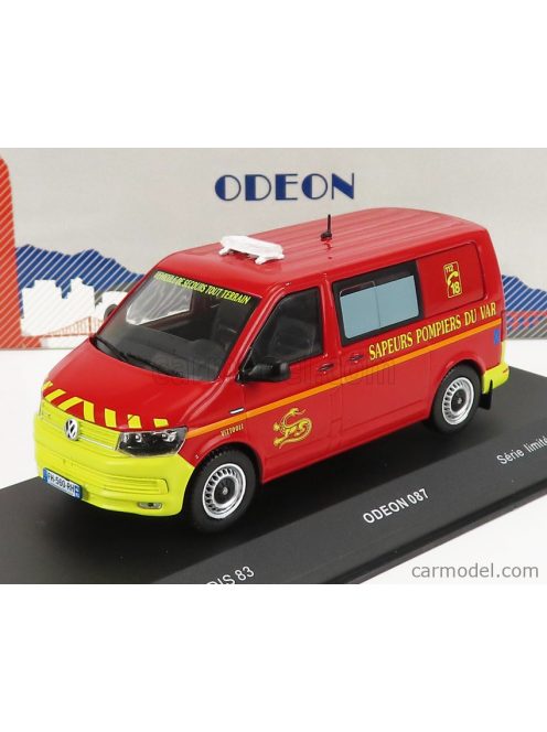 Odeon - Volkswagen T6 Minibus Sapeurs Pompiers Sdis 83 2015 Red Yellow