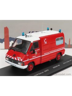   Odeon - Renault Master T30 Van Vsab Sanicar Bmpm Ambulance Sapeurs Pompiers 1981 Red White