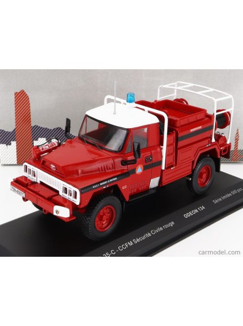 Odeon - Acmat Tpk 4-35-C Tanker Truck Ccfm Securite Civile 1985 Red White