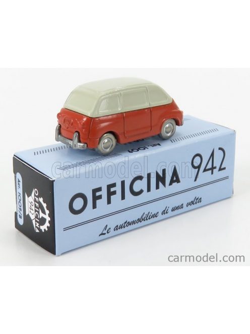 Officina-942 - Fiat 600 Multipla 1956 Red Cream