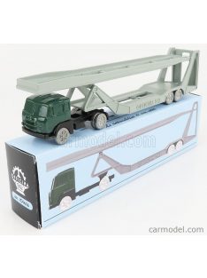   Officina-942 - Fiat 682 T2 Truck Bisarca Car Transporter 1955 Green Silver