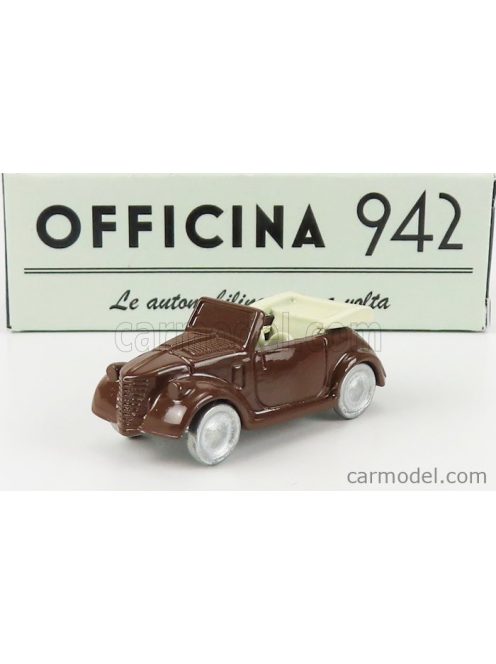 Officina942 - Fiat 500A Cabriolet Carrozzeria Montescani 1939 Brown