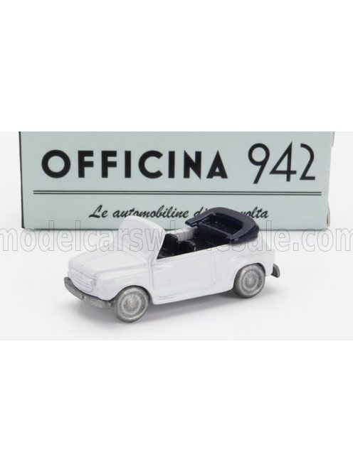 Officina-942 - FIAT 600 MAGGIOLINA CARROZZERIA FRANCIS LOMBARDI CABRIOLET OPEN 1958 WHITE