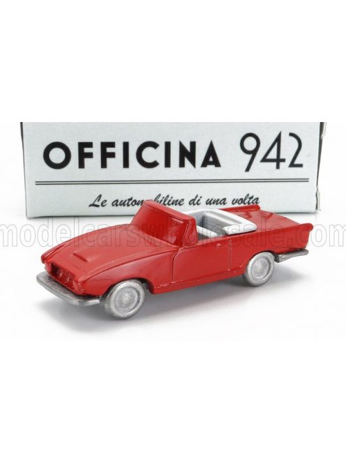 Officina-942 - FIAT 1200 SPIDER CARROZZERIA GHIA CABRIOLET OPEN 1958 RED