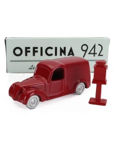   Officina-942 - FIAT 508 C/1100 VAN FURGONE VIBERTI REGIE POSTE 1938 RED