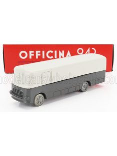   Officina-942 - FIAT 642 RN TRUCK CAR TRANSPORTER F1 ASSISTENZA CORSE FERRARI 1956 GREY WHITE