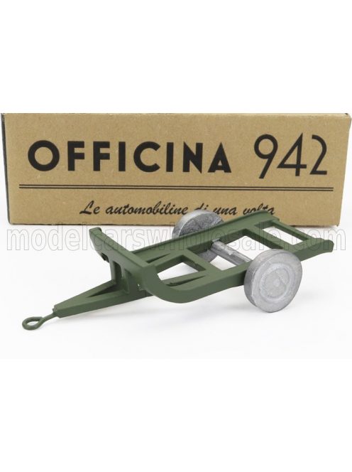 Officina-942 - TRAILER RIMORCHIO VIBERTI TRASPORTO CARRO L3 1939 MILITARY GREEN