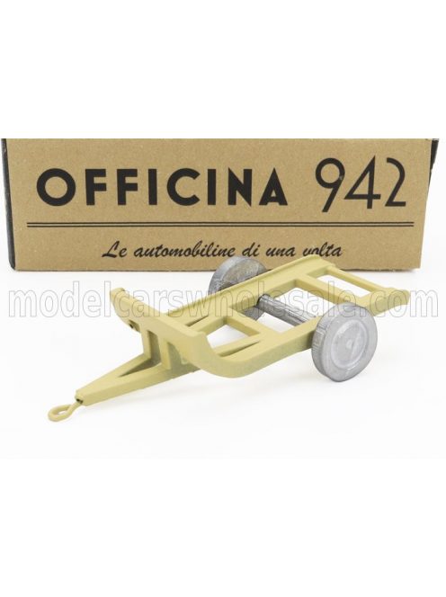 Officina-942 - TRAILER RIMORCHIO VIBERTI TRASPORTO CARRO L3 1939 MILITARY SAND