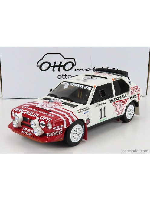 Otto-Mobile - Lancia Delta S4 Team Roncaglia Opr (Night Version) N 11 Rally Olympus 1986 P.Alessandrini - A.Alessandrini White Red