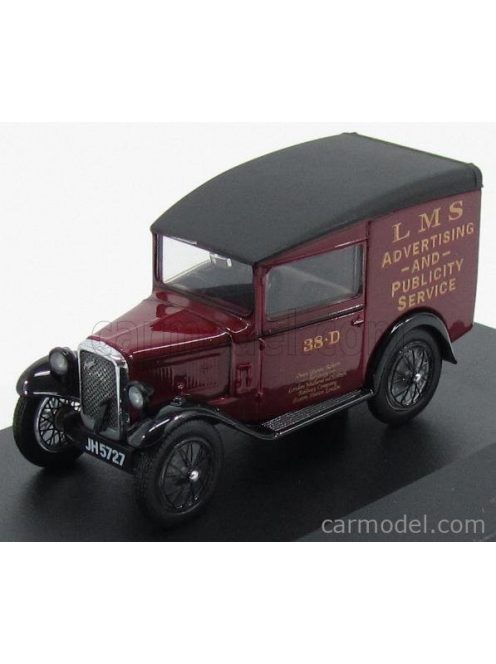 Oxford-Models - Austin Seven Rn Van Publicitaire Lms Service 1923 Bordeaux Black