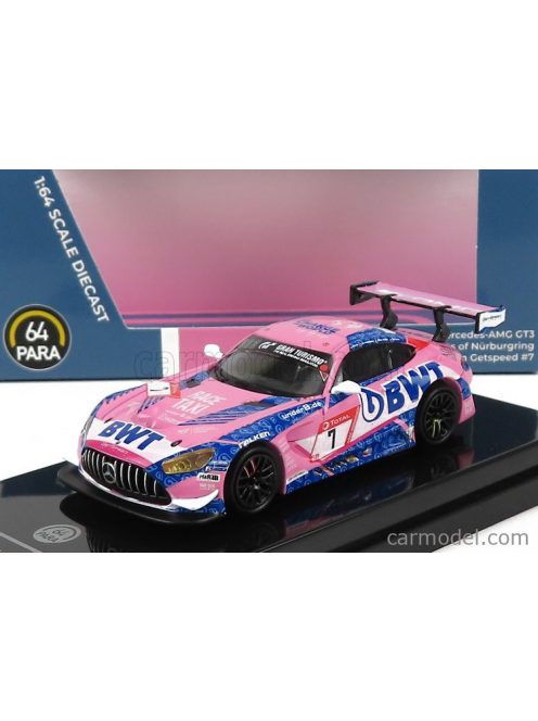 Paragon-Models - Mercedes Benz Amg Gt3 Team Getspeed Performance N 7 3Rd 24H Nurburugring 2021 M.Gotz - D.Juncadella - R.Marciello Pink Blue White