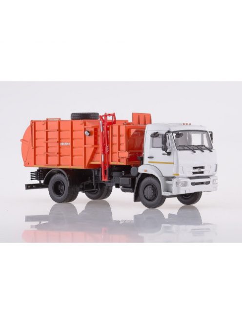 Paokamaz - 1:43 Garbage Truck Mkm-4503 (Kamaz-43253), Facelift /Grey-Orange/ - Pao Kamaz