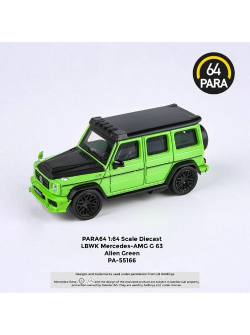 Para64 - 1:64 Liberty Walk Amg G63 Left Hand Drive, Alien Green