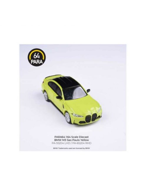 Para64 - 1:64 Bmw M3 G80, Left Hand Drive, Sao Paulo, Yellow