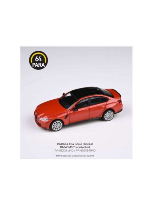 Para64 - 1:64 Bmw M3 G80, Left Hand Drive, Toronto Red