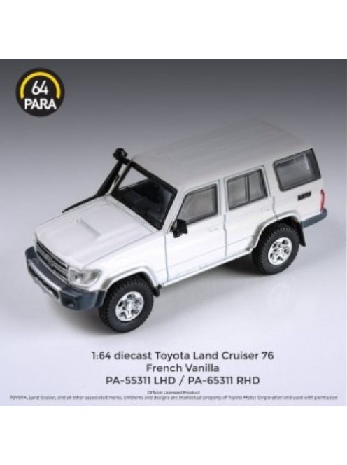 Para64 - 1:64 Toyota Land Cruiser Lc76 Left Hand Drive, French Vanilla