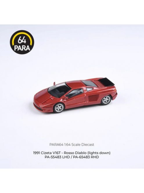 Para64 - 1:64 Cizeta-Moroder V16T 1991 Red Lhd (Headlight Down)