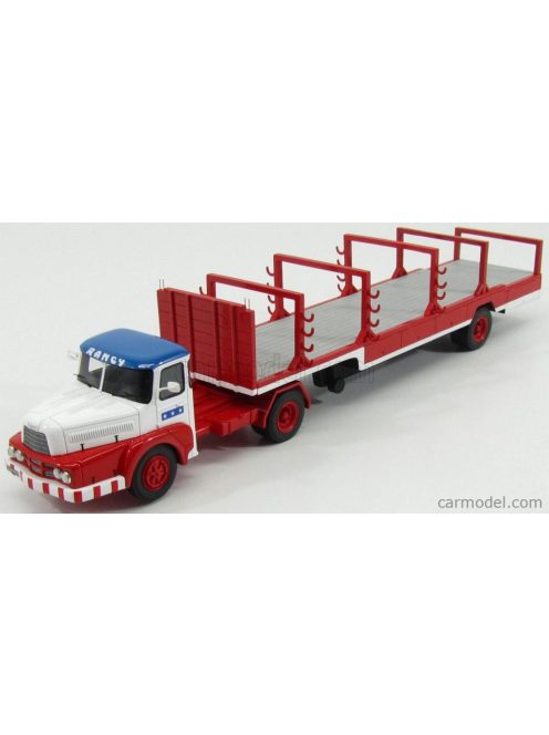 Perfex - Unic Izoard Truck Semi-Remorque 1958 - Sabine Rancy Cirque - Circus White Red Blue