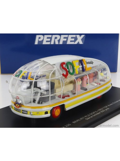 Perfex - Berliet Pl5 Truck Sofil Avec Eclairage Led 1952 Grey Yellow