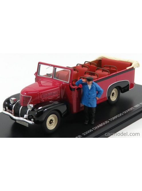 Perfex - Rochet-Schneider 23000 Chaboud Torpedo Ouvert Autobus Open 1937 Red Black